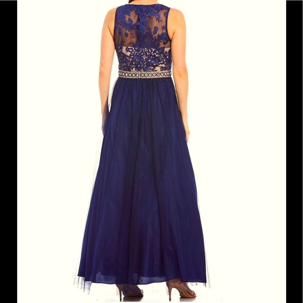 Women’s Formal Dress Size 10 16 Ignite Embroidered Embellished Prom Evening Gown - Picture 2 of 8